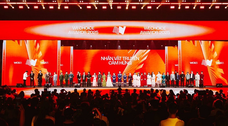 Đêm Gala WeChoice Awards 2025: Thổi bùng ngọn lửa truyền cảm hứng ''Viết tiếp câu chuyện Việt Nam''